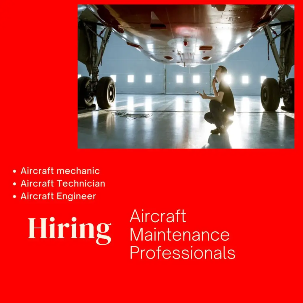hiring for aircraft maintenance job